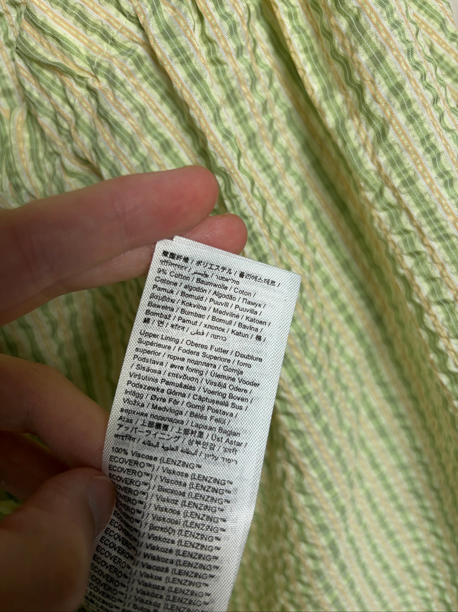 Vestido de verão Esprit verde texturizado costas nuas – Tamanho pequeno 42 – Novo com etiqueta – photo 5